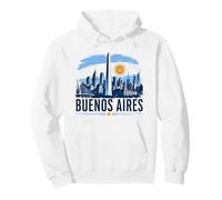 Buenos Aires Skyline City Pride Vintage Travel Argentina Pullover Hoodie