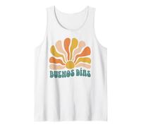Buenos Días Boho Sun Retro Spanish Morning Distressed Tank Top