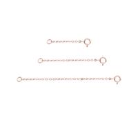 Buer Homie 3PCS Necklace Extender Silver 925, 3cm/5cm/8cm Chain Extension for Bracelet Or Anklet, 925 Sterling Silver Chains for Jewellery Making DIY (Gold)