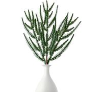 Buerfu 10 Pack Artificial nor-folk Pine Branches For Christmas d-iy - Realistic Greenery Stems For Garland, Wreath Making - Festive Home Decoration