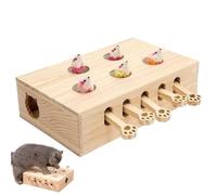 Buerfu Cat Enrichment Toys For Indoor Cats, w-hack a mole Game Cat Puzzle Toy, Safe Fun Box Paws Scratcher, Interactive Box Catch Mice Game For Cat Playing Scratching Bite