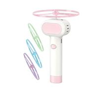Buerfu Cat Fetch Toy Funny Disc Fetch Game Spinners with 4 Glow Propellers