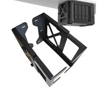 Buerfu Computer Under Desk Mount - Computer Adjustable Stand | Space-Saving Adjustable Design for Cable Management Small Spaces Dorm Studio Home Bedroom Study Room