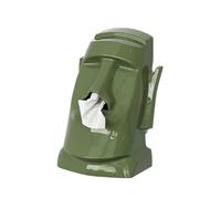Buerfu Creative Face Tissue Holder - Easter Island Statue Napkin Storage Box - Napkin Organizer Sunglasses Rack for Desktop Vanity Table Shelf Study Dorm Room Living Room Bathroom