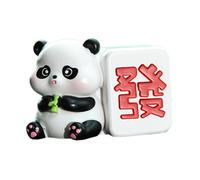 Buerfu Dashboard Panda Figures | Mahjong Panda Car Decoration Figurine,Chinese-Style Creative Accessories for Cake Toppers, Home Decor, Baking Decoration