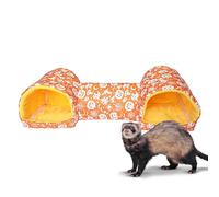Buerfu Hamster Tunnel Bed,Soft Interactive Cage Accessories Christmas - Bunny Toys Hamsters Tunnels Tubes,for Chinchillas, Rabbits, Squirrels, Pets, Small Animals