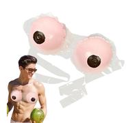 Buerfu Inflatable Bra Men | Novelty Men's Inflatable Fake Underwear - Joke Prank Trick Toy, Decoration, Funny Creative Trick Toy for Beach Vacations
