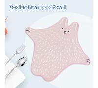 Buerfu Lunch Towel Wrap - Cute Cartoon Camera Protection Sticking Cloth | Foldable Rice Ball Case Towel Food Package for Barbecue Travel Commute Fishing Camping