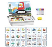 Buerfu Magnetic Dress Up Puzzle | Double-Sided Educational Puzzle Game | Magnetic Face Dress Up Matching Game for Preschool Kindergarten Home Travel Vacation New Year Christmas