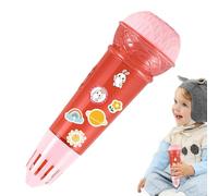 Buerfu Microphone Children - Funny Cartoon Physical Voice Amplification Microphone,Multifunctional Voice Changing Supplies, Echo Microphone Toy Early Development Supplies for Kids