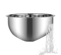 Buerfu Rice Strainer Fine Mesh - Stainless Steel Fruit Washer,Fruit & Vegetable Cleaning Tools for Rinsing Vegetables Washing Cooking Meal Prep Household Home Restaurant Garden Camping