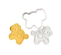 Buerfu Small Cookie Cutter,Horse Easy Release Baking Supplies - Year of The Horse Cookie Cutter Shaper,for Dough Pastry Pie Home Kitchen Apartment Party New Year Spring Festival Beginners