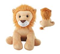 Buerfu Stuffed Animal Lion - 7 Inch Cute Lion Plush Toy - Huggable Animal Sofa Decor - for Baby Girls Kids Birthday Halloween Home Bedroom Sofa Car