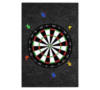 BUERPINKING Dart Wall Protection Pack of 6, Dart Surround Self-Adhesive Felt, Dartboard Protective Ring Felt 30 x 30 cm, Surround Dartboard for Wall Protection (Square)