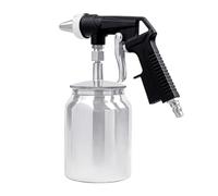BUERPINKING Sand Blasting Gun Compressed Air Sand Blasting Machine Compressor with 6mm Hardened Nozzle, 1L Tank, 6-8 Bar, Sand Blaster for Wood, Metal Suction Cup, Removes Rust & Paint