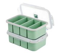 BUERPINKING Soup Freezer Containers, Silicone Freezer Tray with Lid, Reusable Meal Prep Containers Stackable for Food, Storing Broth Sauce Yoghurt, Soup Ice Cube Trays