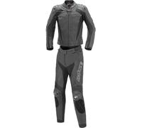 Büse Assen, leather suit 2pcs. women 42 Black/Grey