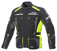 BÜSE Highland II Textile Jacket Black/Neon yellow 58