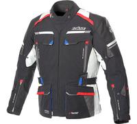 Büse Highland II, textile jacket waterproof 50 Black/Light Grey/Red/Blue