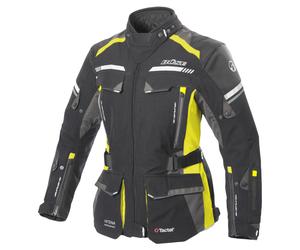 BÜSE Highland Pro Ladies Textile Jacket women Polyamid Black/Neon yellow, 46