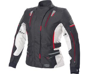 Büse Jana Ladies Motorcycle Textile Jacket, black-white-red, size 38 for Women