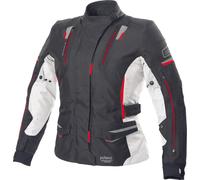 Büse Jana Ladies Motorcycle Textile Jacket, black-white-red, size 46 for Women