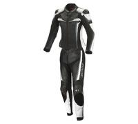 Büse Mille Two Piece Ladies Motorcycle Leather Suit, black-white, size 42 for Women