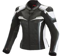 Büse Mille, leather jacket women 40 Black/White/Grey