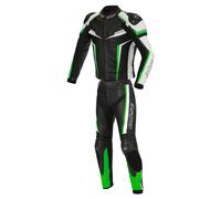 BÜSE Mille Leather Suit 2-Piece Suit men Black/White/Green, 50