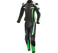 Büse Mille Two Piece Ladies Motorcycle Leather Suit, black/green, size 38