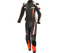 Büse Mille Two Piece Ladies Motorcycle Leather Suit, black/orange, size 40