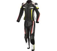 Büse Mille Two Piece Ladies Motorcycle Leather Suit, black/red/yellow, size 36