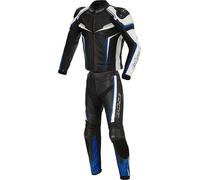 Büse Mille Two Piece Motorcycle Leather Suit, black/blue, size 58