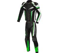 Büse Mille Two Piece Motorcycle Leather Suit, black/green, size 46