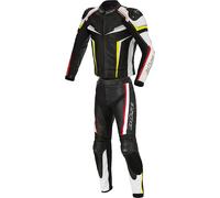 Büse Mille Two Piece Motorcycle Leather Suit, black/red/yellow, size 46