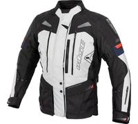 Büse Monterey, textile jacket waterproof women 42 Black/Light Grey/Blue