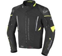 Büse Rocca, textile jacket waterproof 56 Black/Neon-Yellow