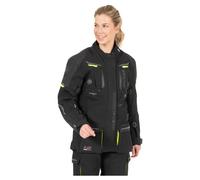 BÜSE Storm Ladies Textile Jacket women Black/Neon yellow, 42