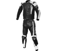 Büse Track Two Piece Ladies Motorcycle Leather Suit, black/white, size 40
