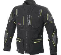 Büse Travel Pro Motorcycle Textile Jacket, black/grey/yellow, size 48