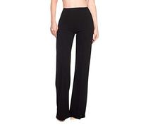 Buetory Womens Yoga Bootcut Dress Pants for Work Office Business Casual Slacks Stretchy Regular Fit Wide Leg Pull On Trouser(Black,Small)