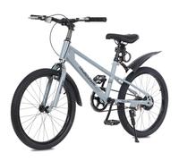 Bueuwe 20 24 Inch Mountain Bike for Kids Ages 6-12 Year Old, Kids' Bicycles with Dual Brakes, Adjustable Seat and Kickstand, Single Speed Bikes for Young Riders,Blue,20 Inch