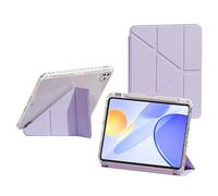 Bueuwe Keyboard case for Huawei MatePad 11.5-inch (2026 model),with Pencil Holder, Solid Y-Fold Stand Cover with Full Clear Hard Back Shell,Imperial Purple