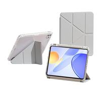 Bueuwe Keyboard case for Huawei MatePad 11.5-inch (2026 model),with Pencil Holder, Solid Y-Fold Stand Cover with Full Clear Hard Back Shell,Space Grey