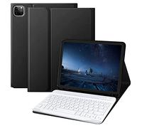 Bueuwe Keyboard Case for iPad Pro 11 2022/2021/2020/2018, 10.9 inch Keyboard Case for Air 5th/4th Generation 2022/2020, Removable Backlit Keyboard AZERTY Layout, Black