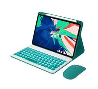 Bueuwe Keyboard Case for Pad 8/8 Pro/7/7 Pro 11.2", Detachable Wireless Bluetooth Keyboard,Bluetooth Mouse,7-colour backlight,midnight green A
