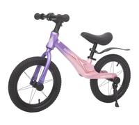 Bueuwe Kids Balance Bike,14 Inch Toddler No Pedal Training Bike with Magnesium Alloy Frame & Kickstand, Suitable for 3-6 Years Old Children,Pink