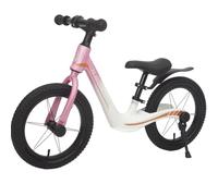 Bueuwe Kids Balance Bike for 3-6 Years Old Boys Girls,14 Inch Magnesium Alloy Frame,Lightweight No Pedal Training Bike with Kickstand & Fender,Adjustable Seat,Easy Assembly,Pink