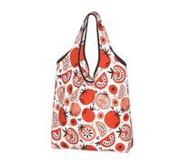Buewutiry 2 PCS Large Tote Bag for Women - Lightweight Cute Tomato Interesting Reusable Grocery Bags Foldable, Shopping Bags for Groceries, Cloth Bags Work Beach Travel with Handles