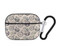 Buewutiry Compatible with Airpods Pro 2nd Generation Case Cover - Compass and Mountains in Bicycle Wheels Case Compatible with Airpods Pro Case Cover, Cute Case Compatible with Airpods Pro 2 Case